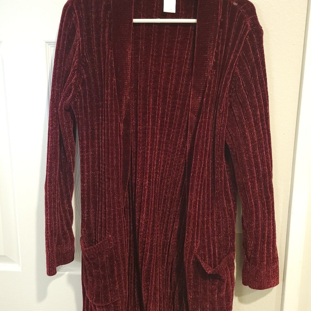 Matty M red cardigan